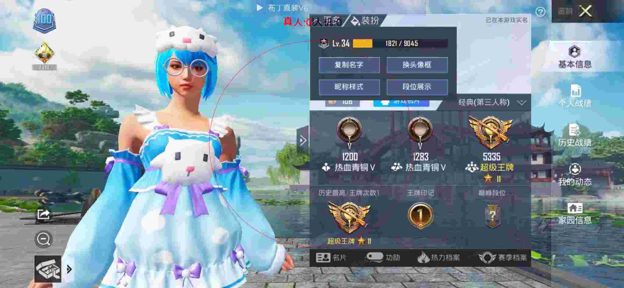 和平精英布丁直装透视 - 和平精英科技感背景高清辅助预览图